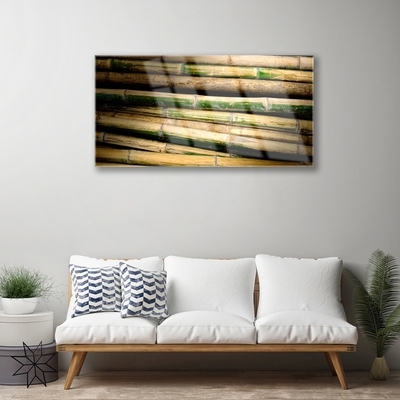 Pintura em vidro Natureza da planta de bambu
