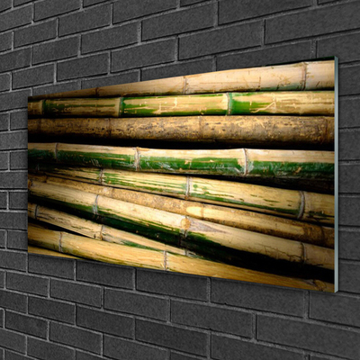 Pintura em vidro Natureza da planta de bambu