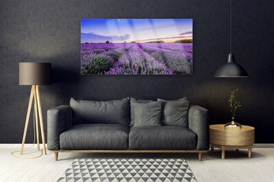 Pintura em vidro Flores do Prado Natureza Planta