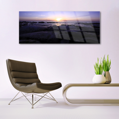 Quadro de vidro Paisagem do Mar de Pedras