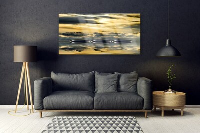 Pintura em vidro Pedras Água Arte