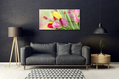 Pintura em vidro Tulipas Flores Planta