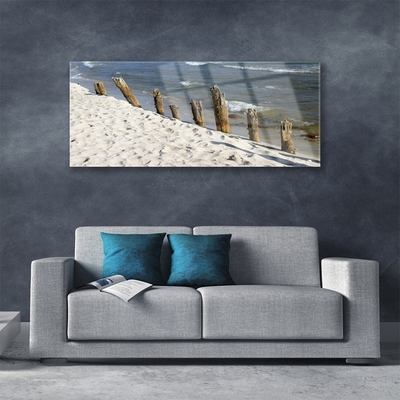Quadro de vidro Paisagem de praia e mar