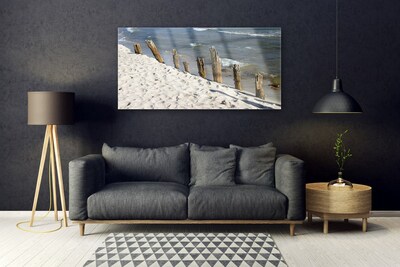 Quadro de vidro Paisagem de praia e mar