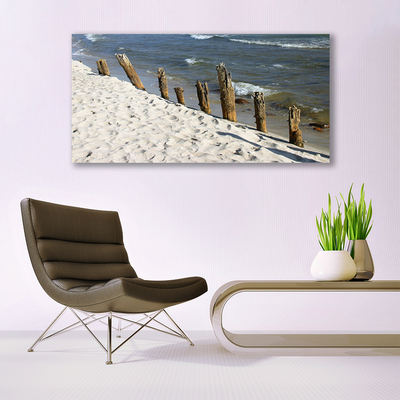 Quadro de vidro Paisagem de praia e mar