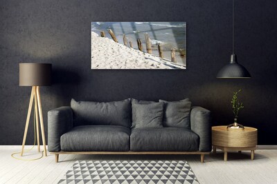 Quadro de vidro Paisagem de praia e mar
