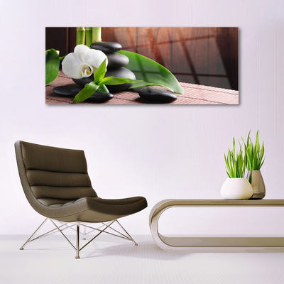 Quadro de vidro Spa Flor Orquídea