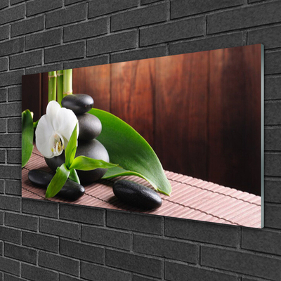 Quadro de vidro Spa Flor Orquídea