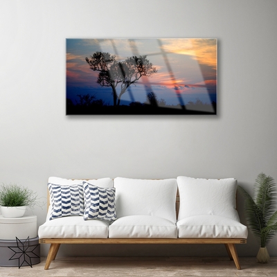 Pintura em vidro Natureza da Árvore