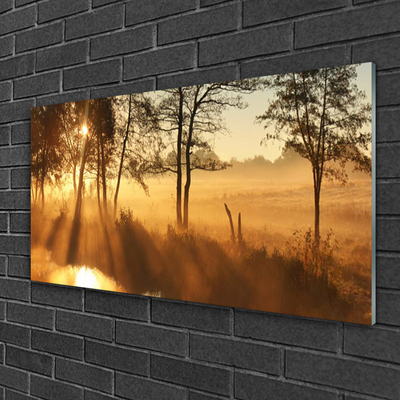 Pintura em vidro Árvores Natureza