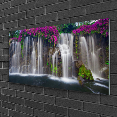 Pintura em vidro Cachoeira da Natureza