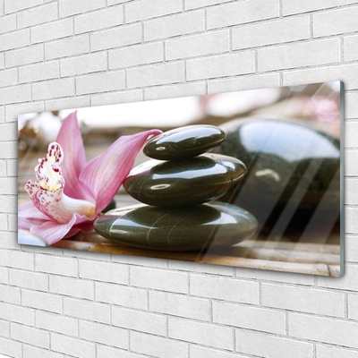 Quadro de vidro Arte de orquídeas florais