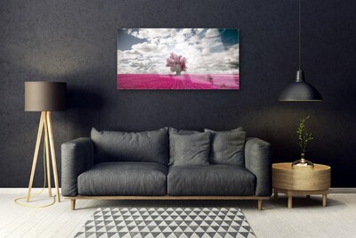 Quadro de vidro Árvore Campo Natureza Planta