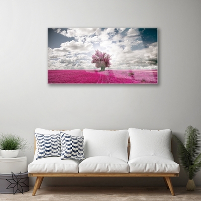 Quadro de vidro Árvore Campo Natureza Planta