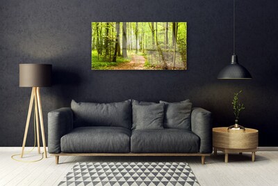 Pintura em vidro Trilha da Natureza da Floresta