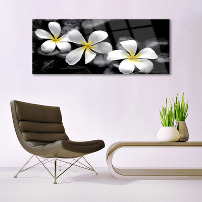 Pintura em vidro Planta de flor de plumeria