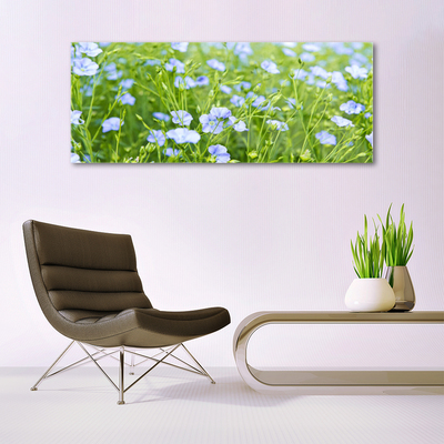Pintura em vidro Flores Grama Planta Natureza