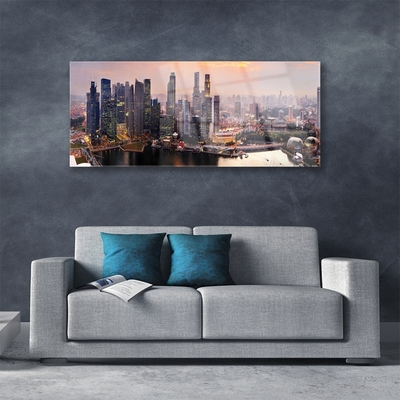 Quadro de vidro Casas da Cidade