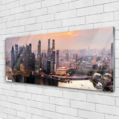 Quadro de vidro Casas da Cidade