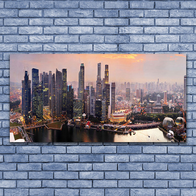 Quadro de vidro Casas da Cidade