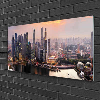 Quadro de vidro Casas da Cidade