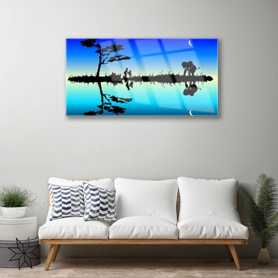 Pintura em vidro Gráficos Abstratos