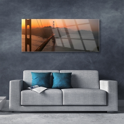 Quadro de vidro Arquitetura de pontes