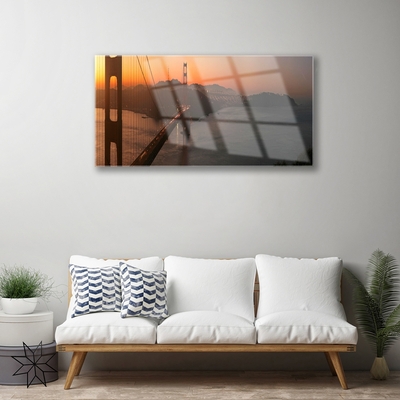 Quadro de vidro Arquitetura de pontes