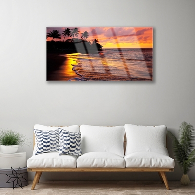 Quadro de vidro Paisagem Marinha