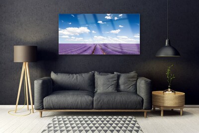 Quadro de vidro Flores do Prado Natureza Planta