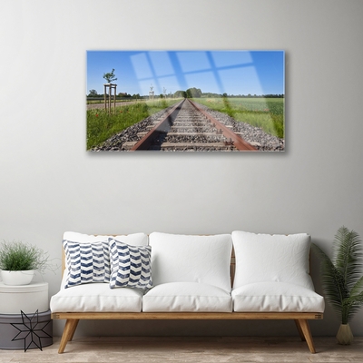 Pintura em vidro Arquitetura de Trilhas