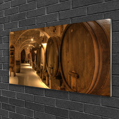 Quadro de vidro Arte em Barris