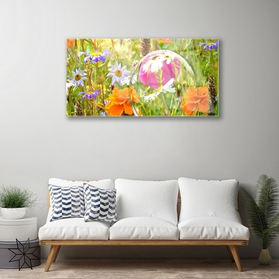 Pintura em vidro Flores Planta Natureza
