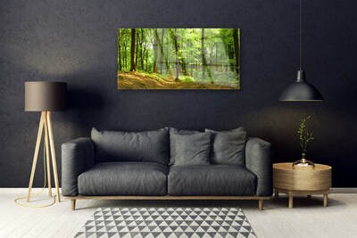 Pintura em vidro Trilha da Natureza da Floresta