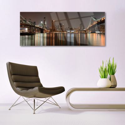 Quadro de vidro Arquitetura de Pontes da Cidade