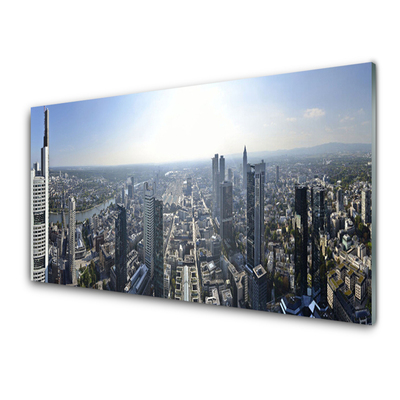 Quadro de vidro Casas da Cidade