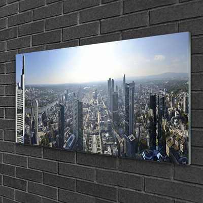 Quadro de vidro Casas da Cidade