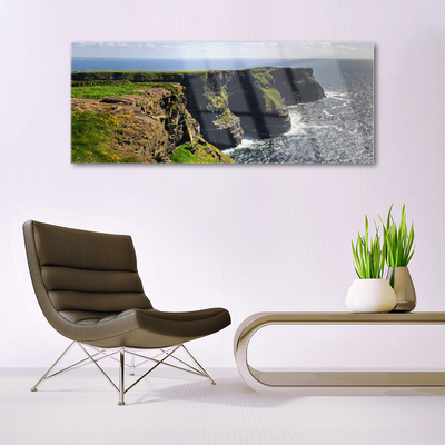 Quadro de vidro Paisagem do Mar Rochoso