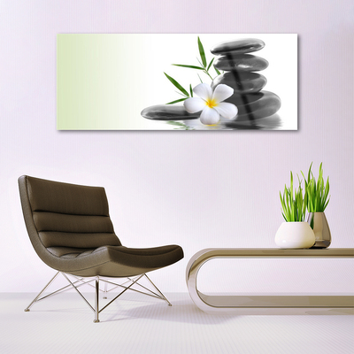 Pintura em vidro Arte em Pedras de Flores