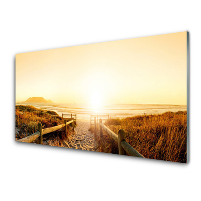 Quadro de vidro Caminho da Paisagem