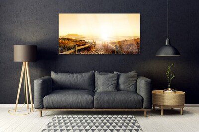 Quadro de vidro Caminho da Paisagem