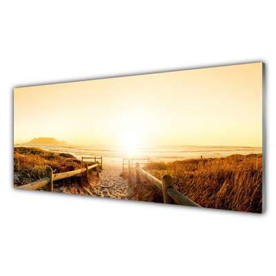 Quadro de vidro Caminho da Paisagem