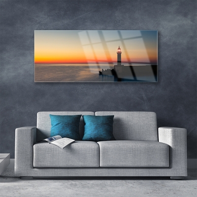 Pintura em vidro Paisagem do Farol