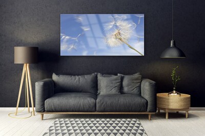 Quadro de vidro Planta dente-de-leão