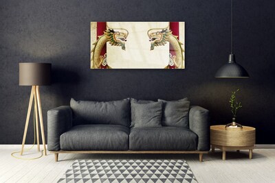 Pintura em vidro Arte do Dragão