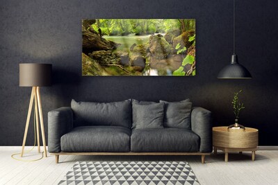 Quadro de vidro Natureza do Lago Rock