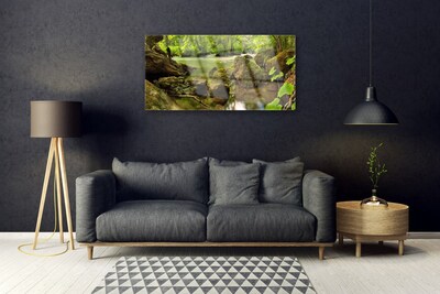 Quadro de vidro Natureza do Lago Rock