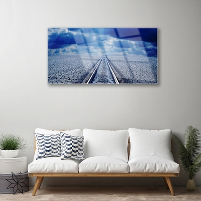 Pintura em vidro Arquitetura de Trilhas