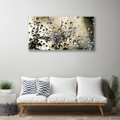 Quadro de vidro Planta dente-de-leão