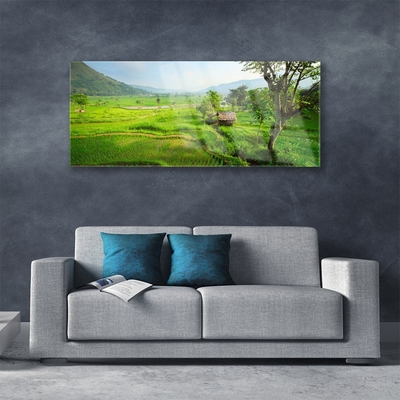 Pintura em vidro Prado da Natureza